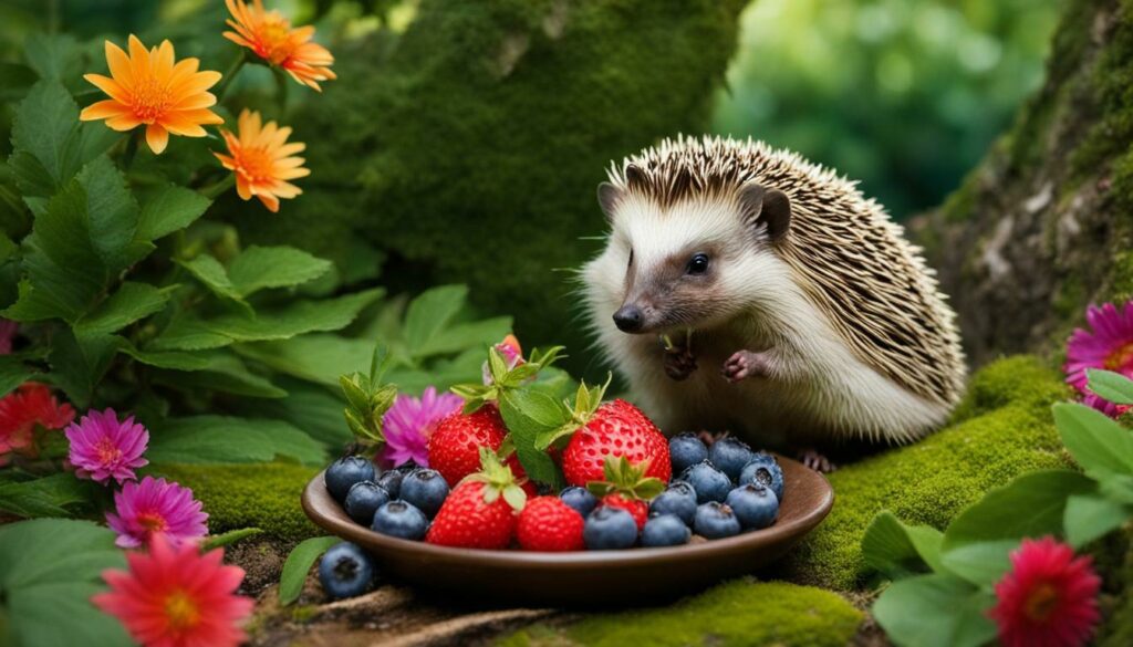 can hedgehogs eat blueberries