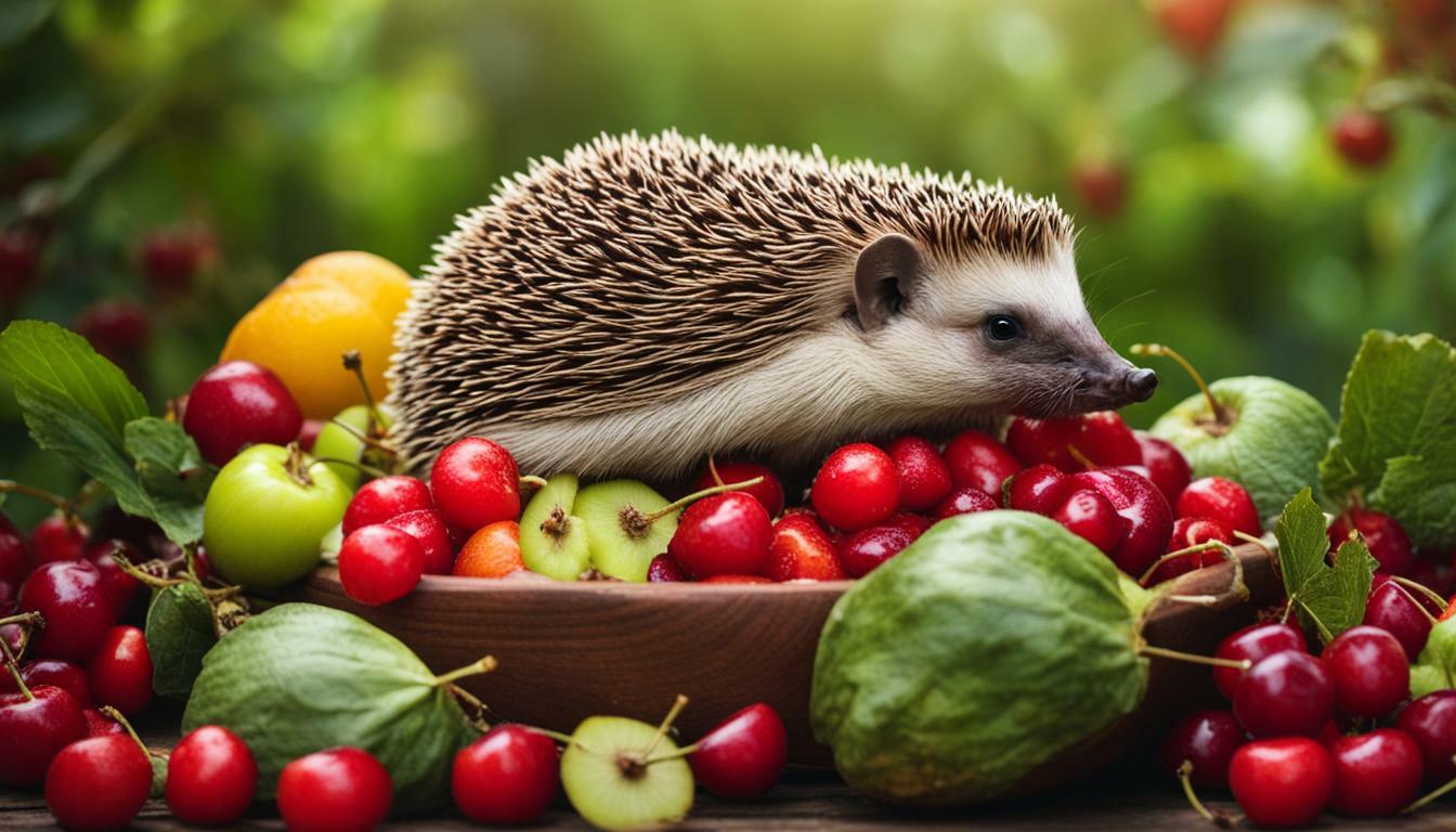 can hedgehogs eat cherries