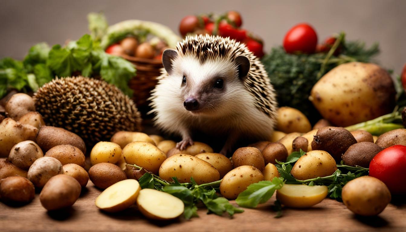 can hedgehogs eat cooked potatoes