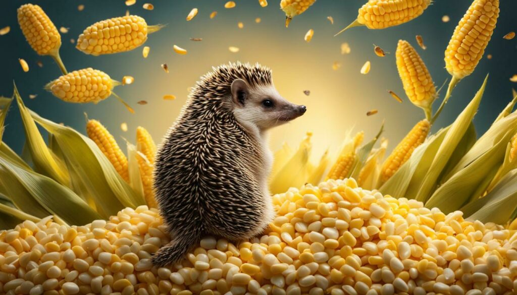 can hedgehogs eat corn