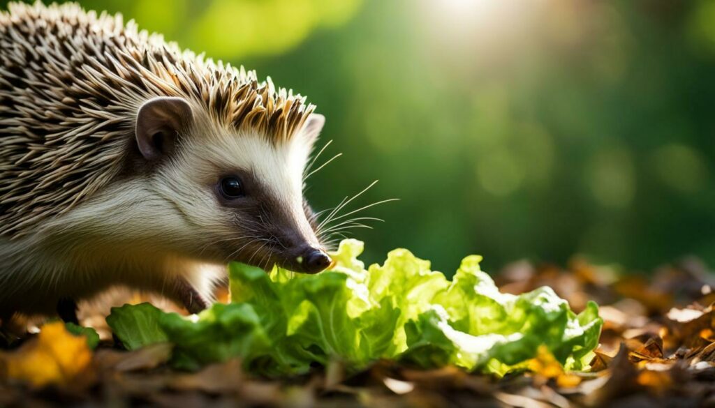 can hedgehogs eat lettuce