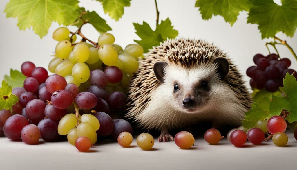 can hedgehogs have grapes